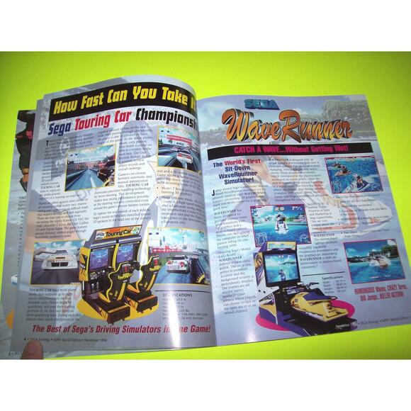 Sega Strategy Magazine Retro Video Arcade Games Virtua Fighter Daytona Die Hard - Picture 4 of 9